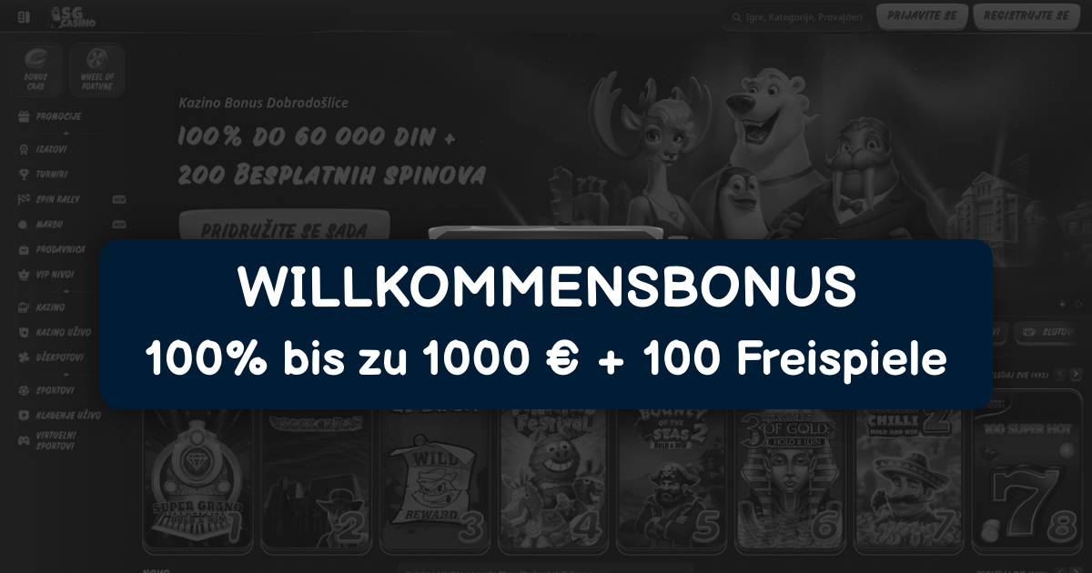 SG Casino Deutschland - Mobile Casino mit schneller Auszahlung